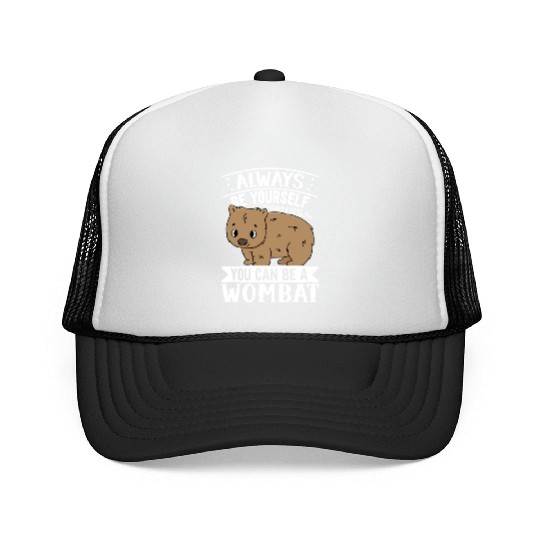 Native Australian Animal Lovers Cute Wombat Trucker Caps