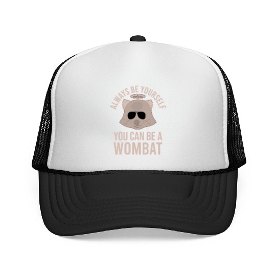 Native Australian Animal Lovers Cute Wombat Trucker Caps