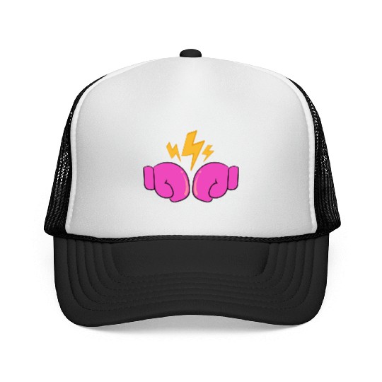 pink boxing gloves Trucker Caps