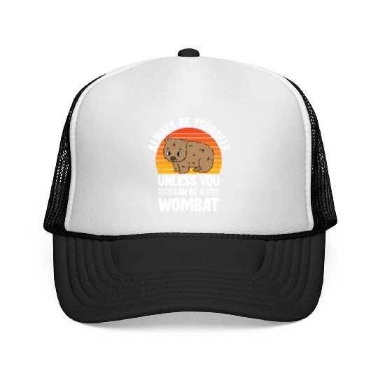 Cute Australian Wombat Quote Wombats Lover Trucker Caps