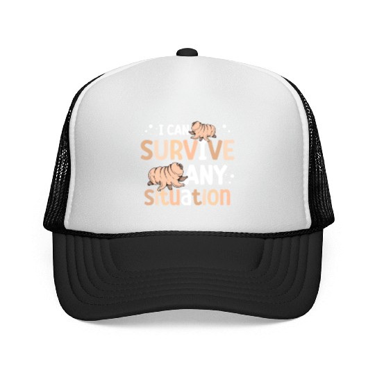 I Can Survive Any Situation Science Tardigrade Trucker Caps
