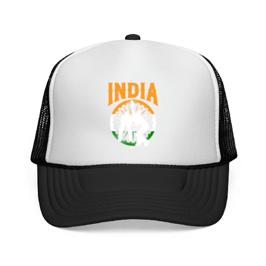 India Cricket Player Trucker Caps