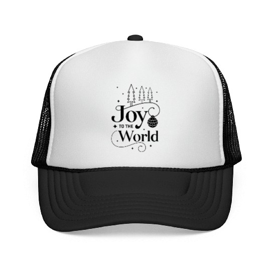 Joy to the World Christmas Presents Gift Ideas Trucker Caps