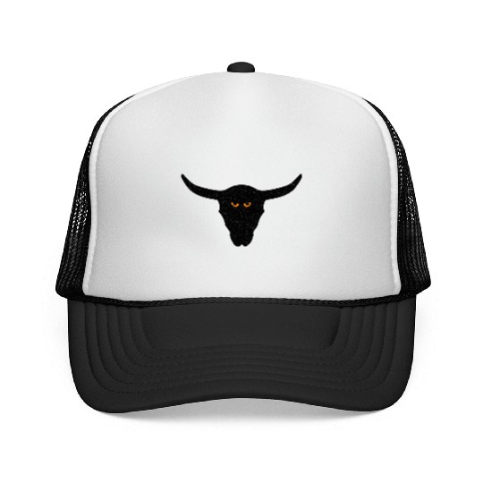Night Black Bull Trucker Caps