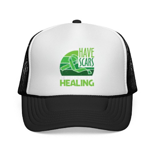 Green Ribbon Mental Health Awareness Trucker Caps
