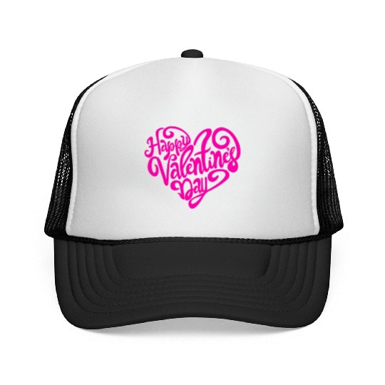 happy valentines day Trucker Caps valentine