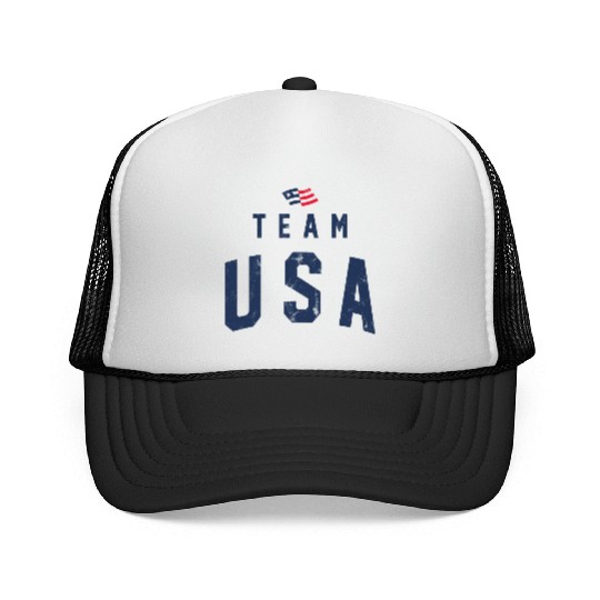 TEAM USA USED LOOK Trucker Caps