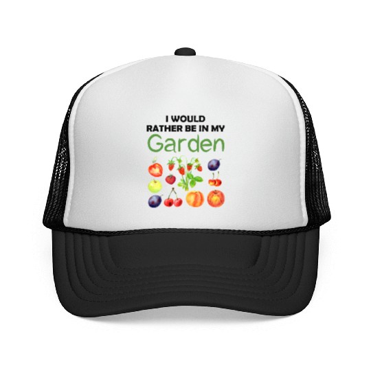 Garden Funny Quote Hobby Gardener Gift Idea Trucker Caps