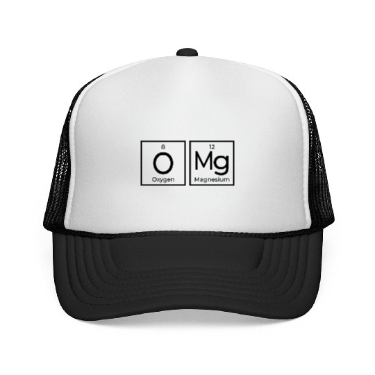 OMG Periodical Table Chemistry Science Geek Gifts Trucker Caps