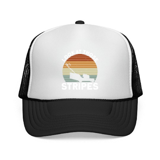 Look At Those Stripes - Lawn Mowing Funny Dad Lawn Trucker Caps
