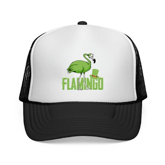 Irish Flamingo - bird Trucker Caps