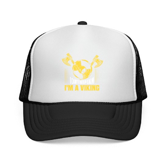 I Can't Keep Calm I'm A Viking Norse Odin Trucker Caps