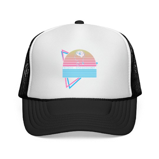School Psychologist School Psychology Retro Trucker Caps