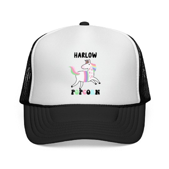 Harlow And Popcorn Merch Popcorn The Pony Trucker Caps