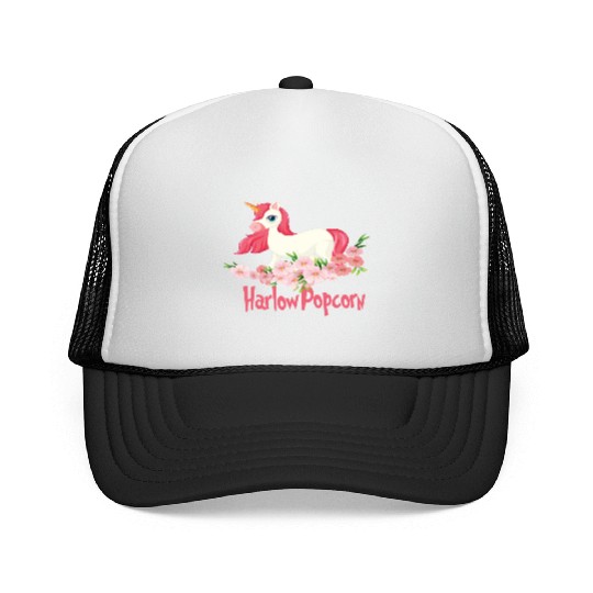 Harlow And Popcorn Merch Popcorn The Pony Trucker Caps