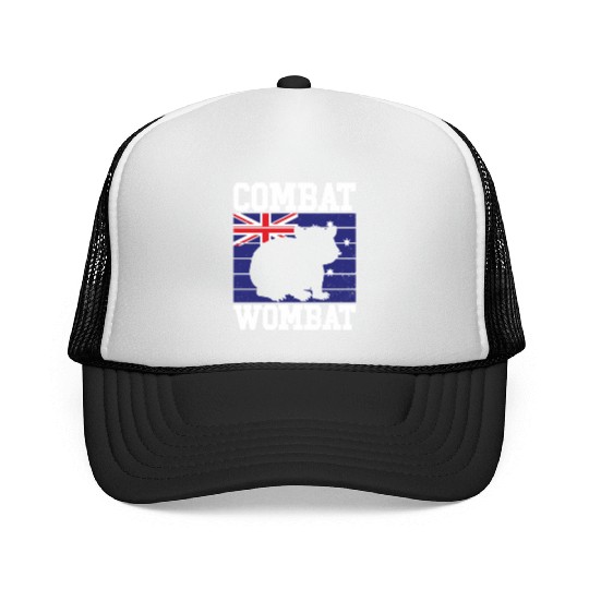 Combat Wombat For A Wombats Lover Trucker Caps