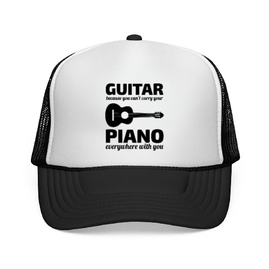Guitar Piano Music Musician Bassist Guitarist Trucker Caps