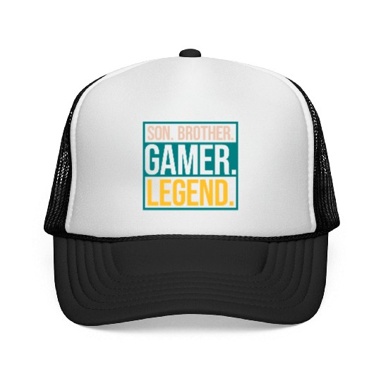 son brother gamer legend Trucker Caps
