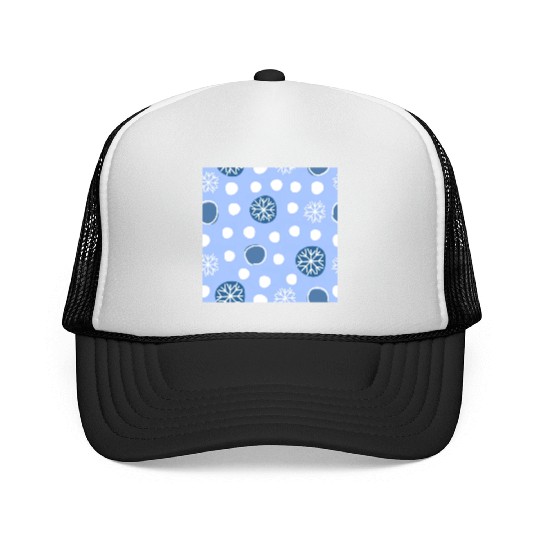 Winter Snowflakes Pattern Trucker Caps