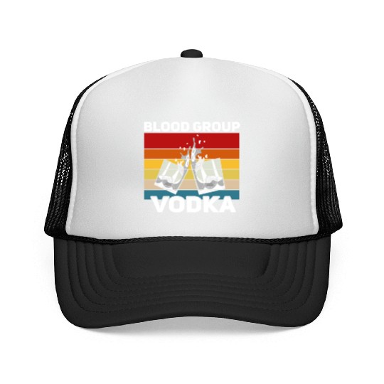 Funny vodka alcohol saying motif Trucker Caps