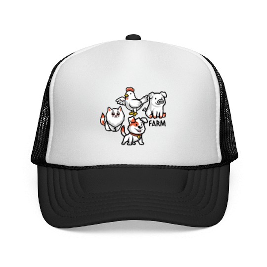Cute Farm-Animal Trucker Caps