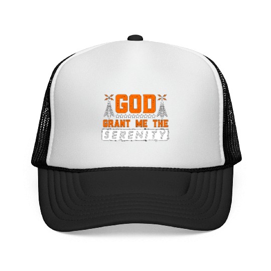 Ham Radio God Grant Me The Antenna Radio Operator Trucker Caps