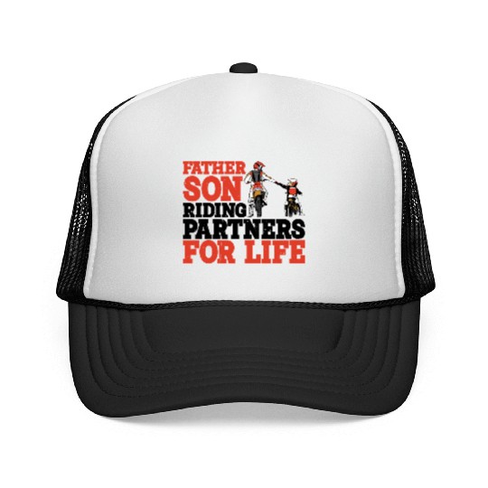 Father Son, Riding Partners For Life 3 Trucker Caps