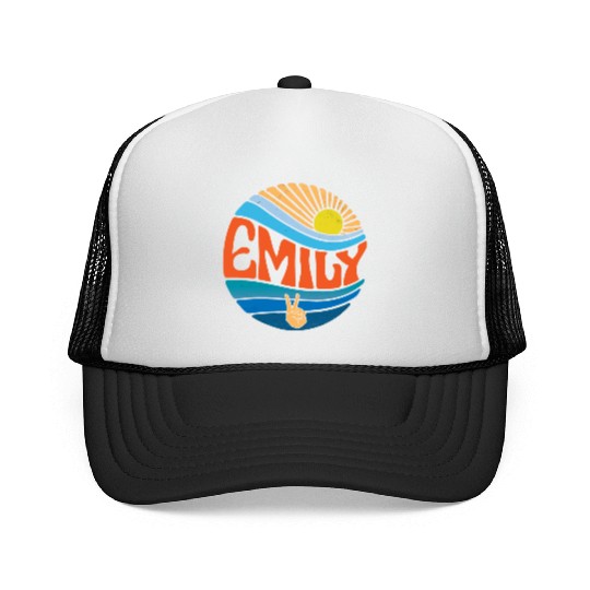 Emily Trucker Caps Vintage Sunset Emily Groovy Tie Dye