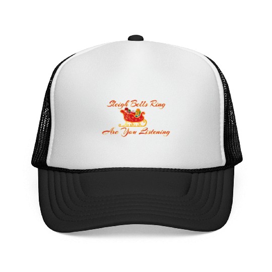 Santa's Sleigh Trucker Caps