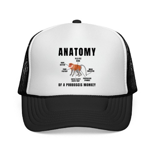 Anatomy Of A Proboscis Monkey Trucker Caps