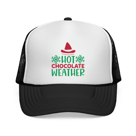 Hot chocolate weather Trucker Caps