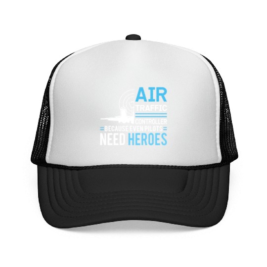 Air Traffic Controller Aircraft Flight Service Trucker Caps