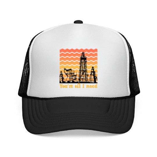 oilfield worker gift - funny oilfield worker Trucker Caps