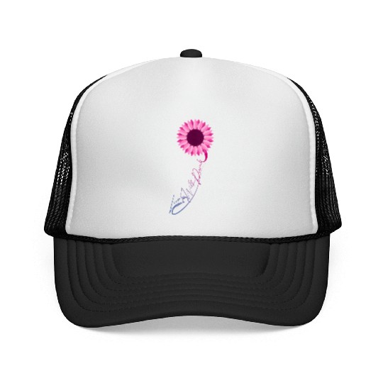 Love Will Prevail Bisexual Sunflower Bi Pride Trucker Caps
