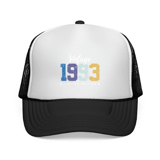 30 Years Vintage 1993 Retro 30th Birthday Trucker Caps