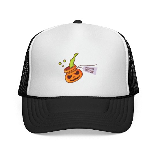 Pumpkin Spice Potion Coffee Enthusiast Halloween Trucker Caps