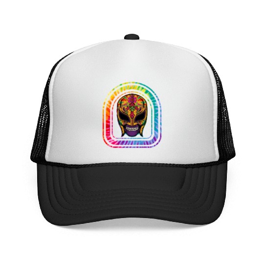 Dia De Los Muertos Trucker Caps, Lucha Libre El Santo
