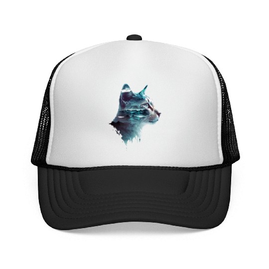 Cat Art Design Cute Cat Mom Meow Paws I Love Cats Trucker Caps