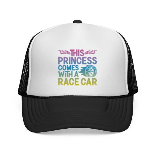 Drag Racing Race Car Girl This Trucker Caps