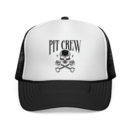 Drag Racing Race Car Pit Crew Trucker Caps