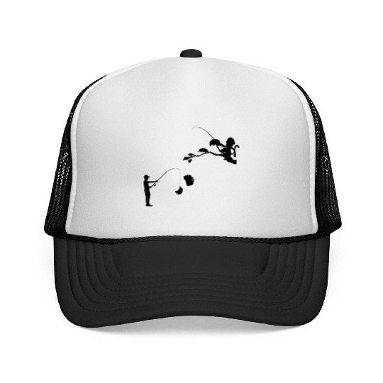 Orangutan Monkey Lover - Funny Monkey Fishing Bana Trucker Caps