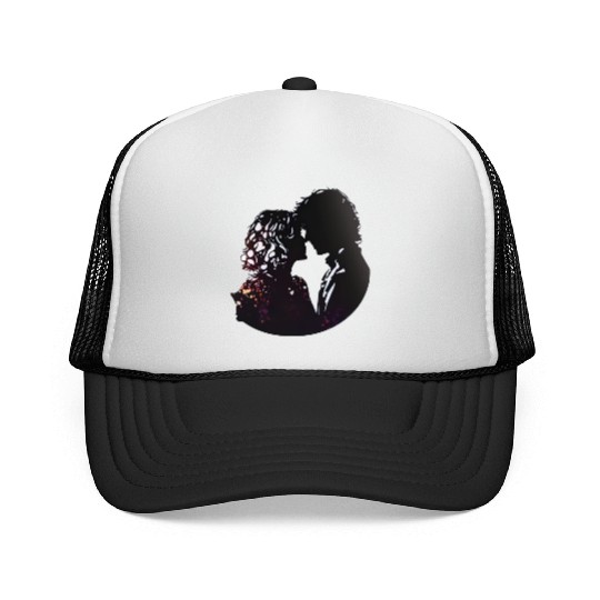 Sweet Couple's Warm Embrace, Valentine's Gift, Trucker Caps