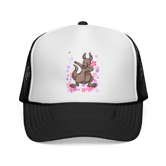 Kangaroo Australia bonded animal girls Trucker Caps