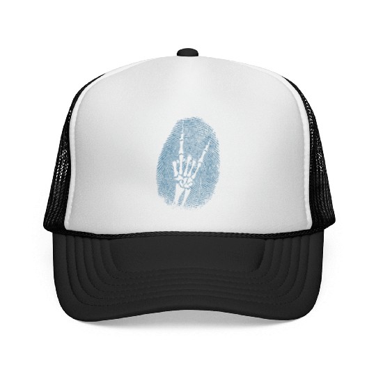 Heavy Metal Fingerprint Music Genre Trucker Caps
