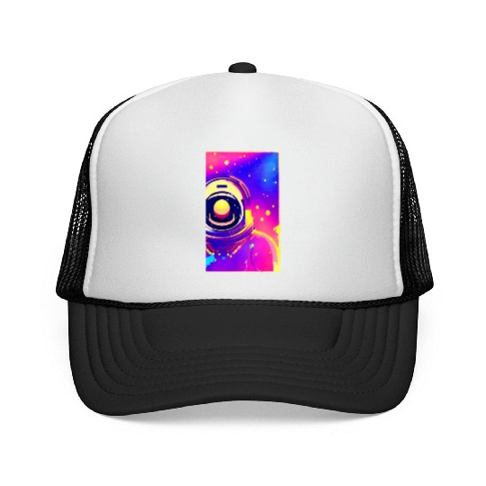Astronaut neon colors Trucker Caps