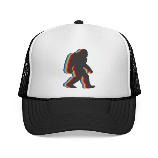 Retro Bigfoot vintage Fun and Nostalgic Sasquatch Trucker Caps