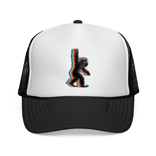 Retro Bigfoot vintage Fun and Nostalgic Sasquatch Trucker Caps