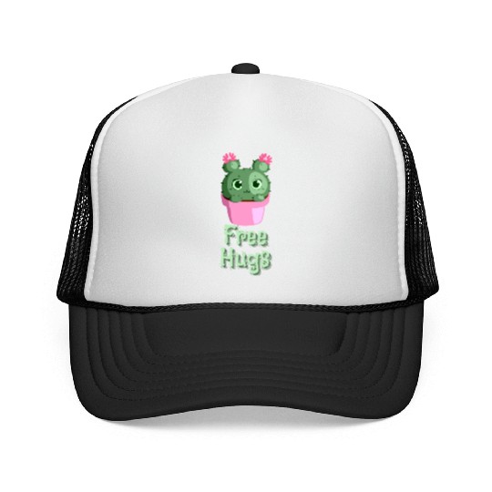 free hugs Cactus Trucker Caps