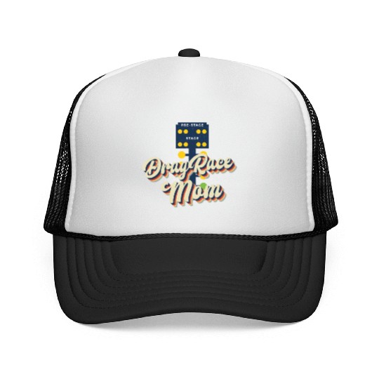Drag Racing Race Car Mom Retro Trucker Caps
