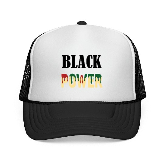 Black Power Trucker Caps